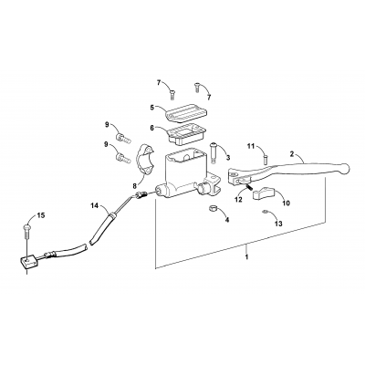 HYDRAULIC HAND BRAKE ASSEMBLY