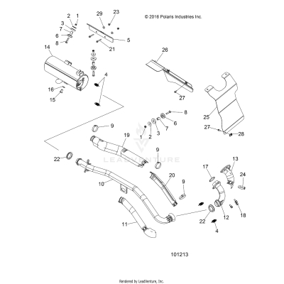 ENGINE, EXHAUST - A17SES57C1/C2/C7/CL/E1/E2/E7/EL/SET57C1/C2/E1/E2 [101213]