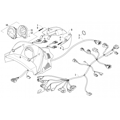 HEADLIGHT, INSTRUMENTS, AND WIRING ASSEMBLIES