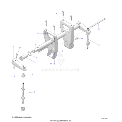 SUSPENSION, TORSION BAR - A25SJR57AM (C102603)