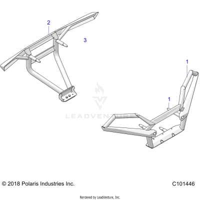 BODY, DELUXE BUMPERS - A19SXZ85BJ [C101446]