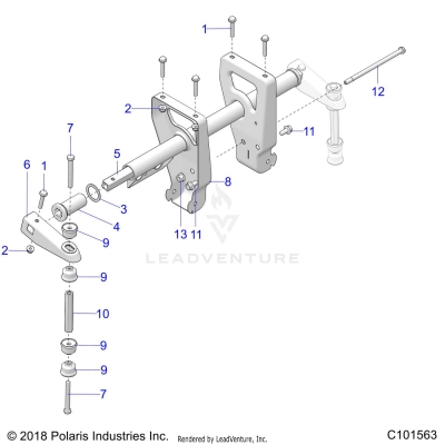 SUSPENSION, TORSION BAR - A25SEA57F1/C1/C2/E1/E2 (C101563)