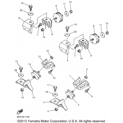 Engine Bracket For Vx600