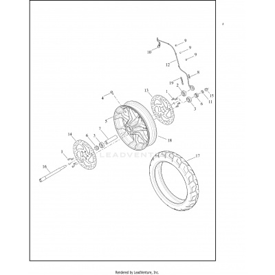 WHEEL, FRONT - XG750A