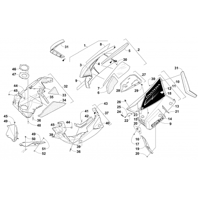 SKID PLATE AND SIDE PANEL ASSEMBLY