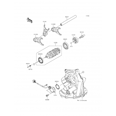 Gear Change Drum/Shift Fork(s)