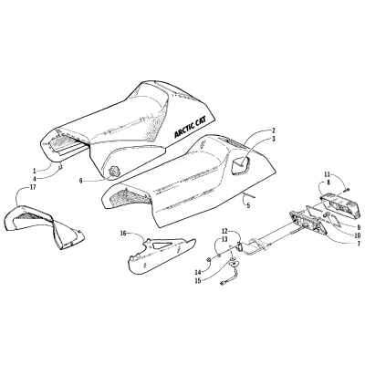 SEAT AND TAILLIGHT ASSEMBLY