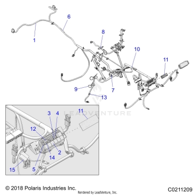 ELECTRICAL, HARNESS - A20SXM95AL/CAL (C0211209)