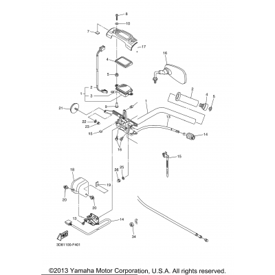 Steering Handle Cable