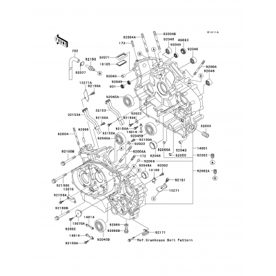 Crankcase (VN1500-E5/E6)