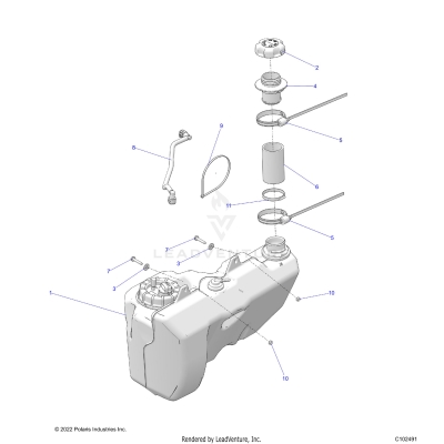 FUEL SYSTEM, FUEL TANK - A23SLE95PK (C021491)