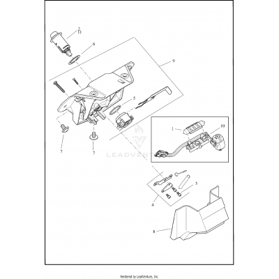 LATCH ASSEMBLY, TRUNK DOOR