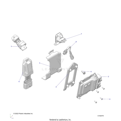 ELECTRICAL, SWITCHES, SENSORS and ECM - A23SDE57K4 (C102475)