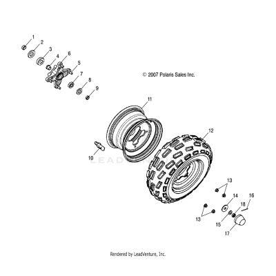 WHEELS, FRONT - A25YPA20A4 (49ATVWHEELFRT08PHX)