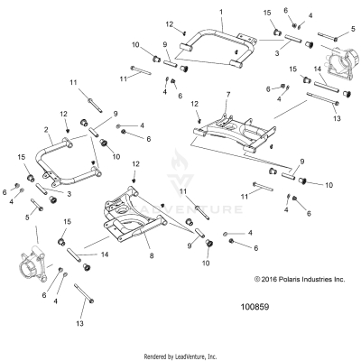 SUSPENSION, REAR CONTROL ARMS - A17DAH57A5 (100859)