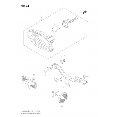 REAR COMBINATION LAMP (LT-A500XPZ L1 E28)