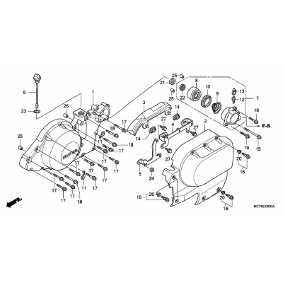 LEFT CRANKCASE COVER