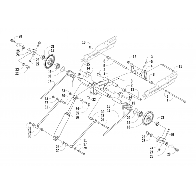 REAR SUSPENSION REAR ARM ASSEMBLY