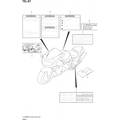 LABEL (MODEL W/X/Y/K1)