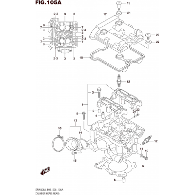 CYLINDER HEAD (REAR)