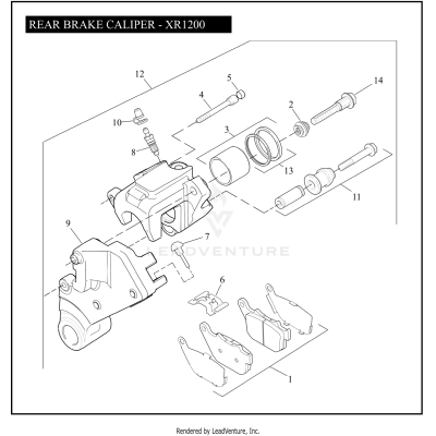 REAR BRAKE CALIPER - XR1200