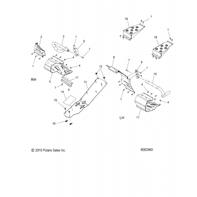 Chassis, Clutch Guard & Footrests All Options