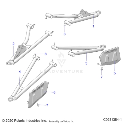SUSPENSION, FRONT A-ARMS - A25SVA85A4 (C0211384-1)