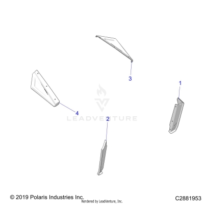 BODY, MUD GUARDS - A19SVS95CR/ER (C2881953)