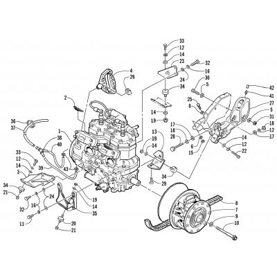 ENGINE AND RELATED PARTS