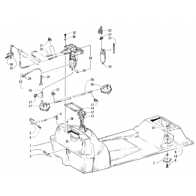 GAS TANK AND FUEL PUMP ASSEMBLIES