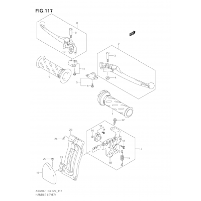 HANDLE LEVER (AN650 L1 E33)