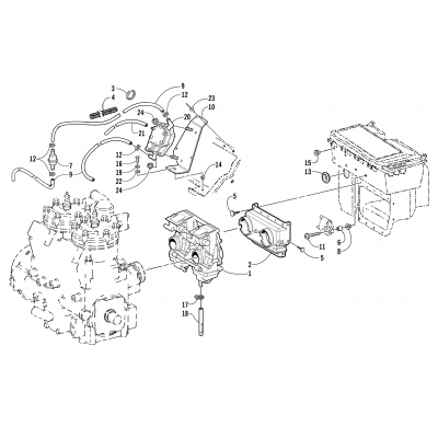 CARBURETOR AND FUEL PUMP ASSEMBLY