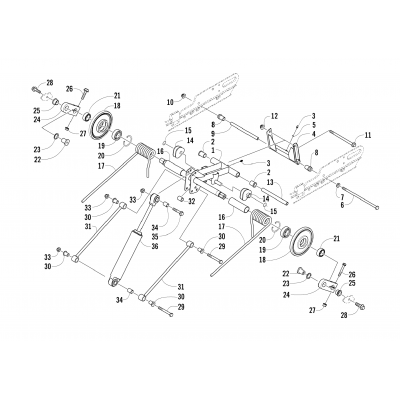 REAR SUSPENSION REAR ARM ASSEMBLY