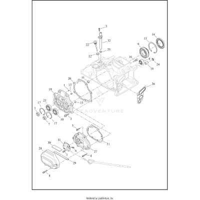 TRANSMISSION BEARINGS AND COVERS