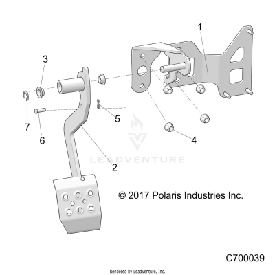 BRAKES, PEDAL - R19RRE99AV/BV/A1/B1/A9/B9/AP/BP/AJ/BJ/AD/BD (C700039)