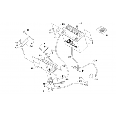 BATTERY AND TRAY ASSEMBLY