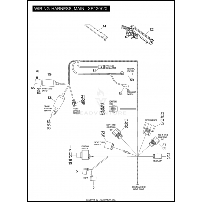 WIRING HARNESS, MAIN - XR1200/X