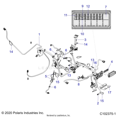 ELECTRICAL, HARNESS - A20SVA85A3 (C102375-1)