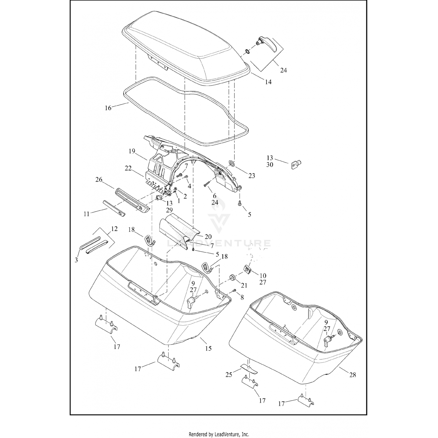 Harley davidson deals saddlebag parts