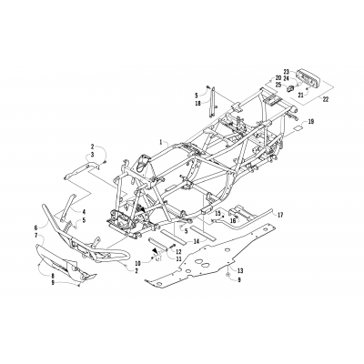 FRAME, TAILLIGHT, AND RELATED PARTS