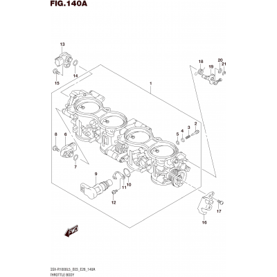 THROTTLE BODY (GSX-R1000L5 E03)