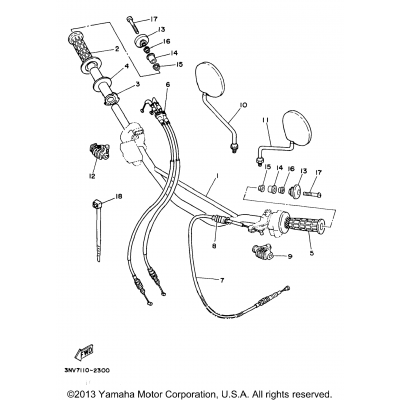 Steering Handle Cable