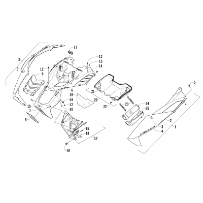 HOOD AND AIR INTAKE ASSEMBLY