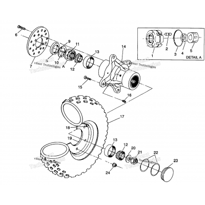 Front Wheel Assembly 6X6 350L