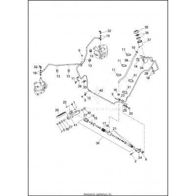 BRAKE CONTROL, REAR - FLHTCUTG