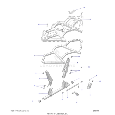 BODY, REAR RACK - A25SVA85A4 (C102749)