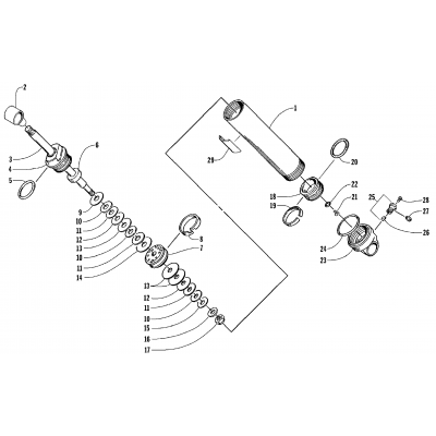 REAR SUSPENSION REAR ARM SHOCK ABSORBER