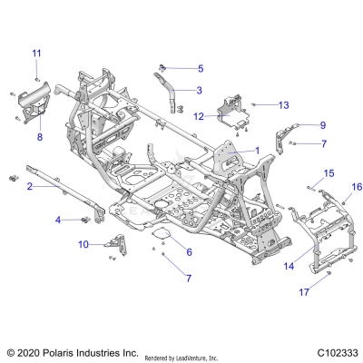 CHASSIS, MAIN FRAME - A25SLZ95AF (C102333)