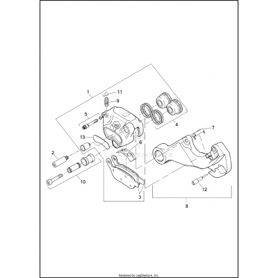 BRAKE CALIPER, REAR