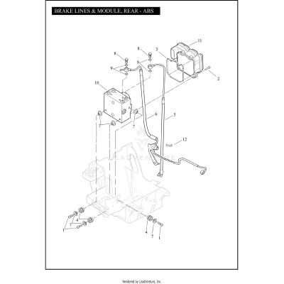 BRAKE LINES & MODULE, REAR - ABS